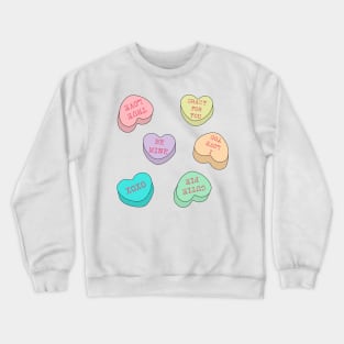 Standard conversation hearts Crewneck Sweatshirt